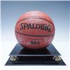 Image 2 : 1995 Miami Heat Team-Signed Spalding NBA Basketball with Display Case & COA