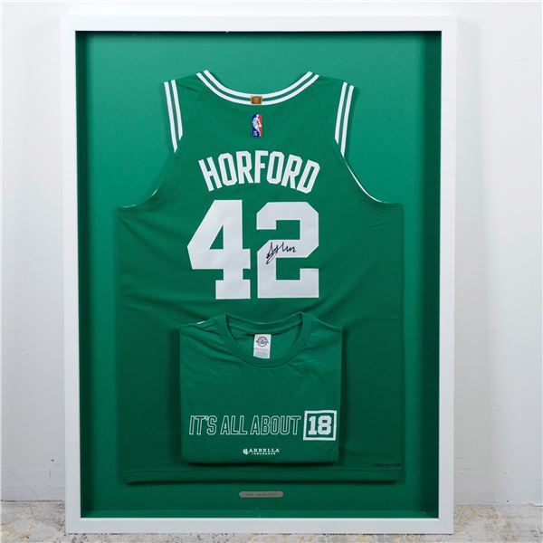 Framed Al Horford Autographed Boston Celtics Jersey