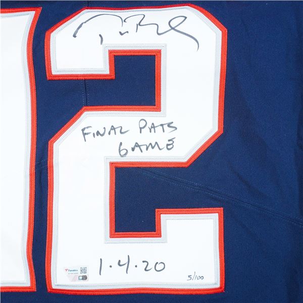 Tom Brady Autographed New England Patriots LE Final Game Jersey