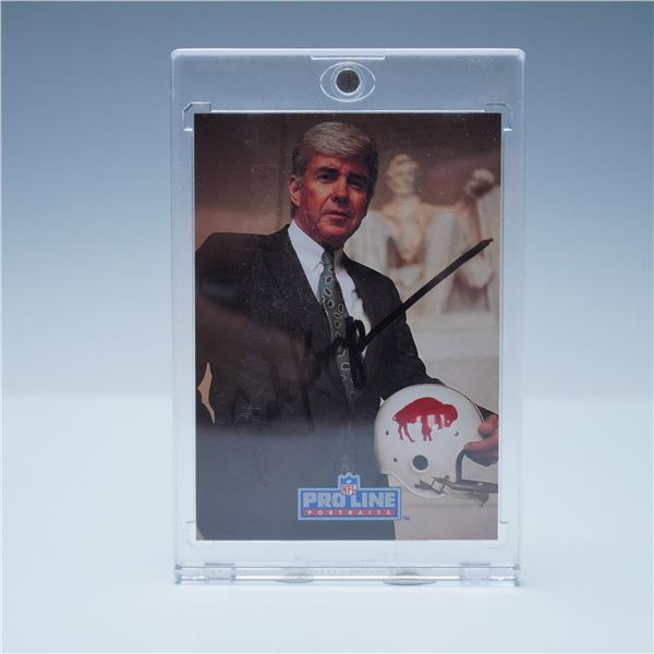 Jack Kemp Autographed 1991 NFL Pro Line Portraits Trading Card