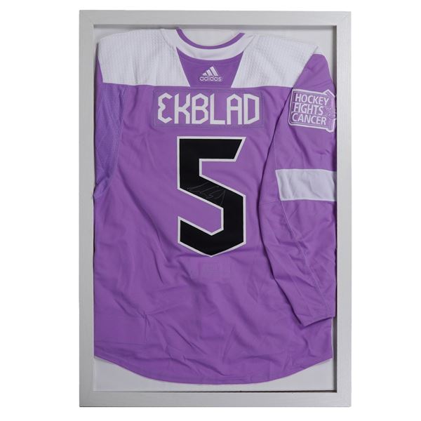 Aaron Ekblad Hockey Fights Cancer Jersey, Signed
