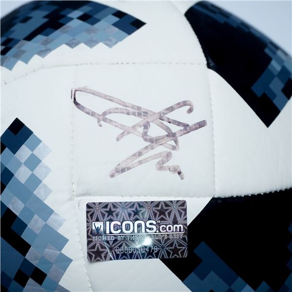 Eden Hazard Signed 2018 FIFA World Cup Telstar 18 Football w Display Case