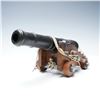 Image 1 : Naval Ship Cannon Model with Wood and Metal Construction