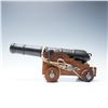 Image 2 : Naval Ship Cannon Model with Wood and Metal Construction