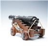 Image 4 : Naval Ship Cannon Model with Wood and Metal Construction