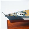 Image 5 : KMS Bismarck Scale Model Battleship on Wooden Base
