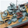 Image 6 : KMS Bismarck Scale Model Battleship on Wooden Base