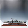 Image 8 : KMS Bismarck Scale Model Battleship on Wooden Base