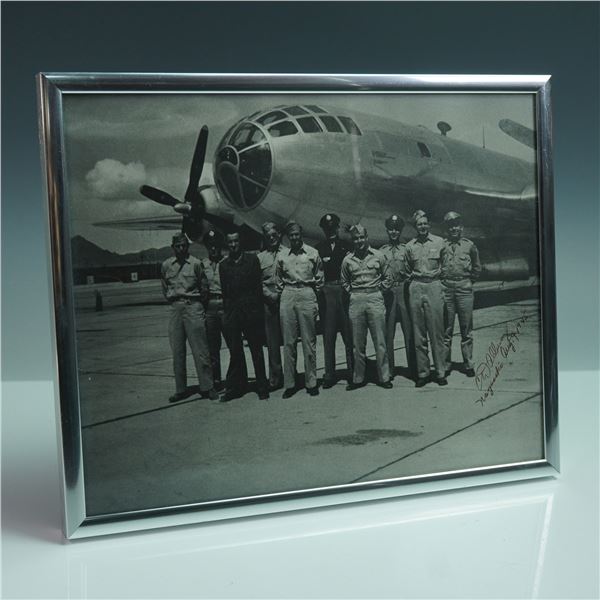 Signed Photo by Charles Donald Albury, Bockscar Crew 1945