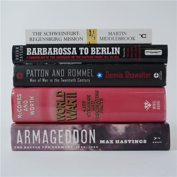 5pc Books on Strategy, Battles, and Commanders of  WWII