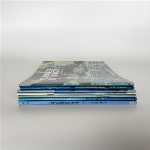 7pc Myron J. Smith Jr. Softcover Book Set, WWII Battleships