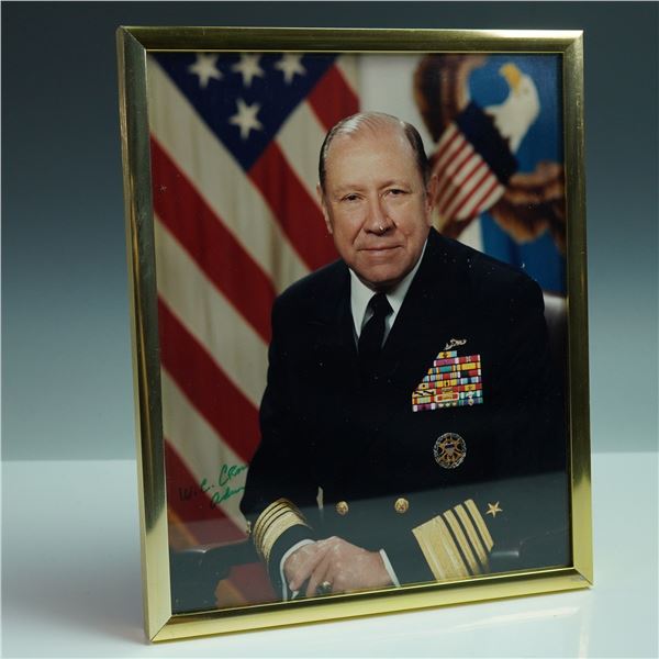 Admiral William J. Crowe Jr. Signed Portrait Photograph