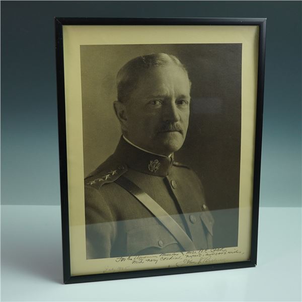 General John J. Pershing Signed and Inscribed Photo to H.C Cook