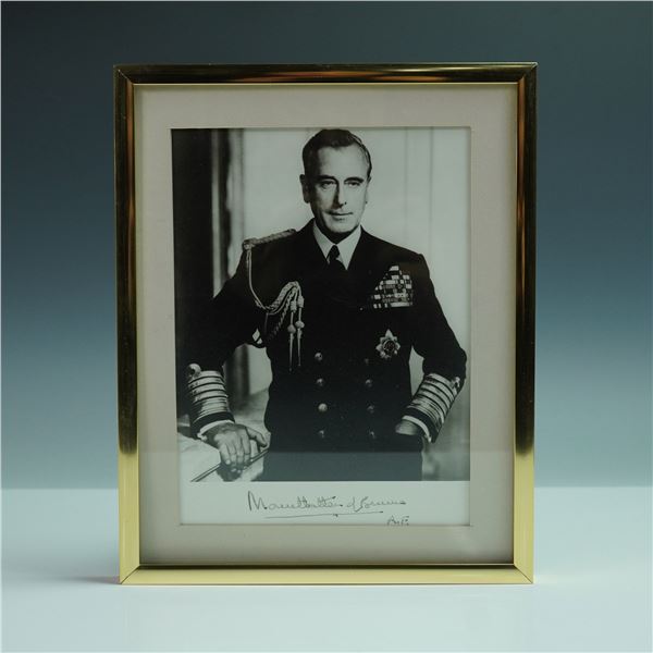 Signed Portrait of Admiral Lord Louis Mountbatten