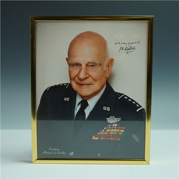 Signed Portrait of General Jimmy Doolittle in Frame
