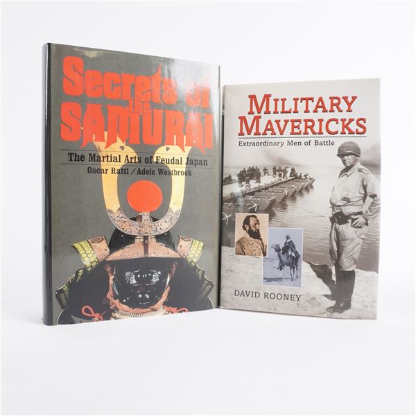 5pc Books on Military Strategy, Warfare, and Samurai History