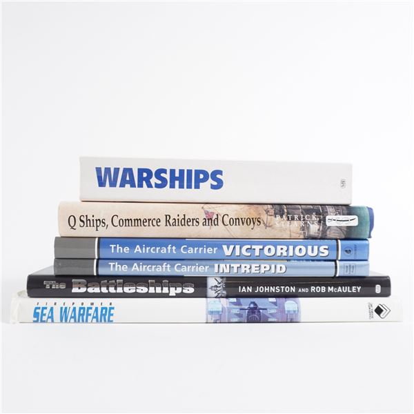 6pc Naval Warfare Book Collection