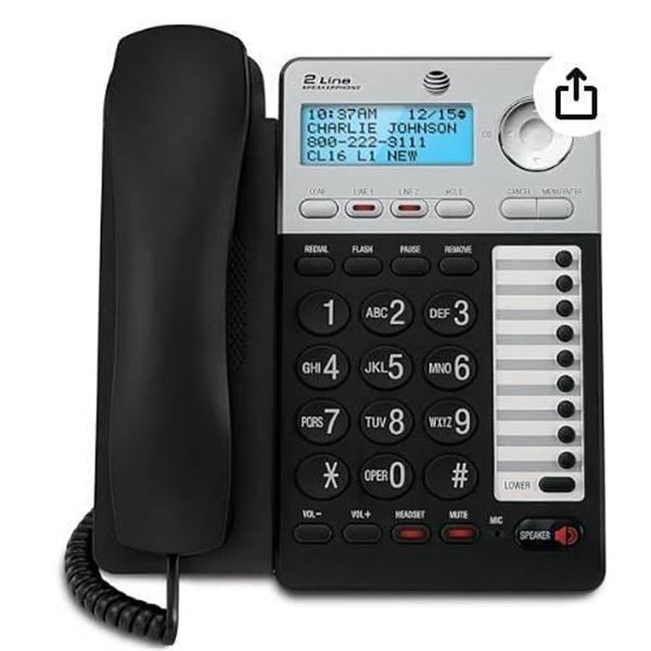AT&T 2-Line Speakerphone with Caller ID and Call Waiting, Model ML17929