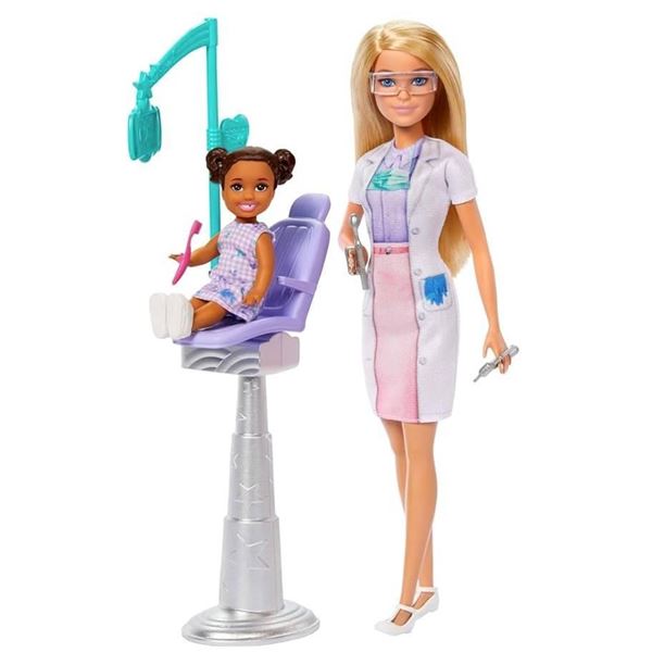 Barbie Dentist Playset with Accessories – Dentist Doll and Chair Set