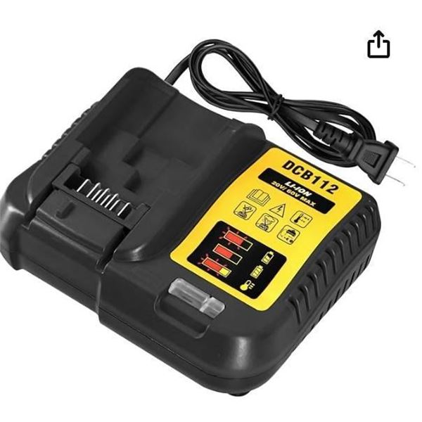DCB112 for Dewalt Battery Charger Replacement for Dewalt 12V 20V and 60V Max Lithium-Ion Battery