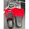 Image 3 : Speedo Switchblade Swim Fins with Red and Black Design, Size B