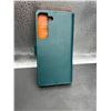 Image 2 : Teal Leather Flip Case For Smartphone With Card Slots
