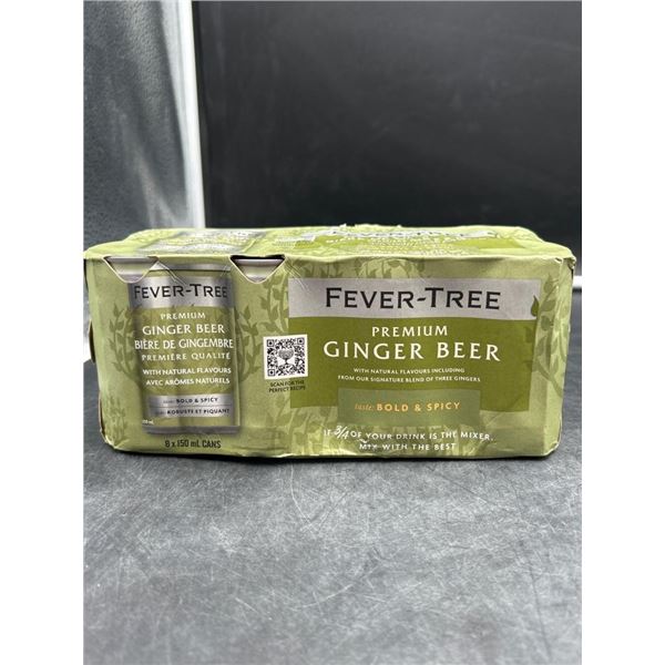 Fever-Tree Premium Ginger Beer, Bold & Spicy, 8 x 150 ml Cans