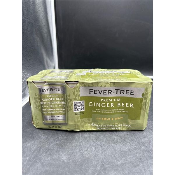 Fever-Tree Premium Ginger Beer, Bold & Spicy, 8 x 150 ml Cans
