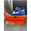 Image 1 : Nike Team Hustle D 10 (PS) Youth Basketball Shoes, Size 3Y, Blue/Black/White
