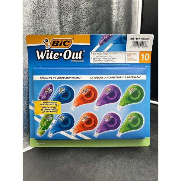 BIC Wite-Out Brand EZ Correct Correction Tapes, 10 Units