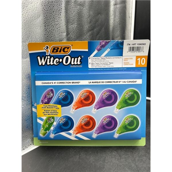 BIC Wite-Out Brand EZ Correct Correction Tapes, 10 Units