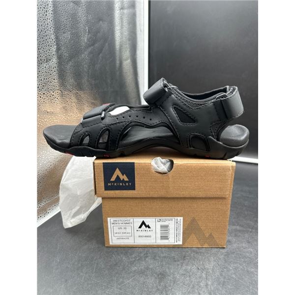 McKinley West Coast Black  Sandals with Adjustable Straps Mens Size 10