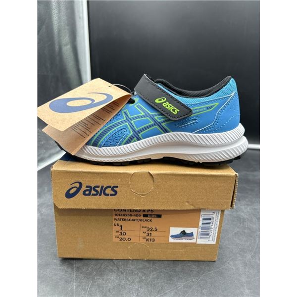 Asics Contend 8 Kids Running Shoes Size 13, Blue/Black