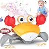 Image 1 : Electric Induction Cute Crab Toy with Light and Sound Features
