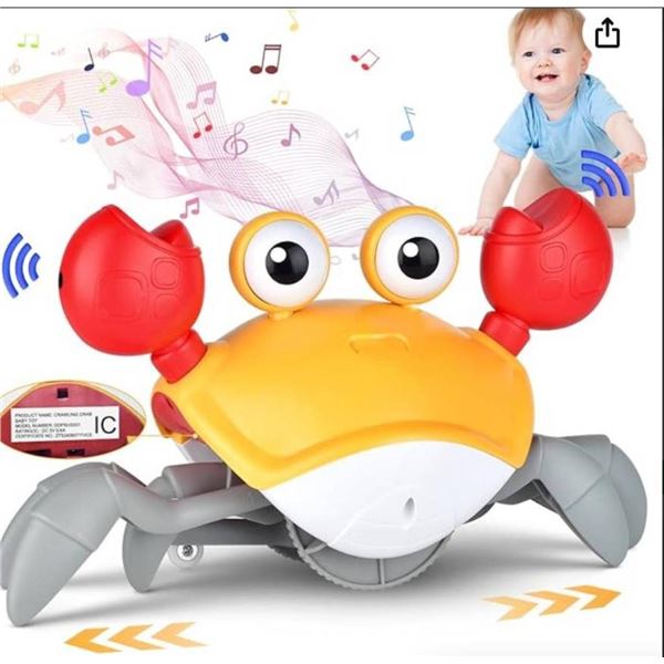 Electric Induction Crab Toy with Light and Sound Features