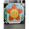 Image 1 : 12-Inch Square Wall Art Featuring Starfish Design