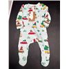 Image 1 : Angel Dear Footed Onesie With Holiday Print – 3-6 Months