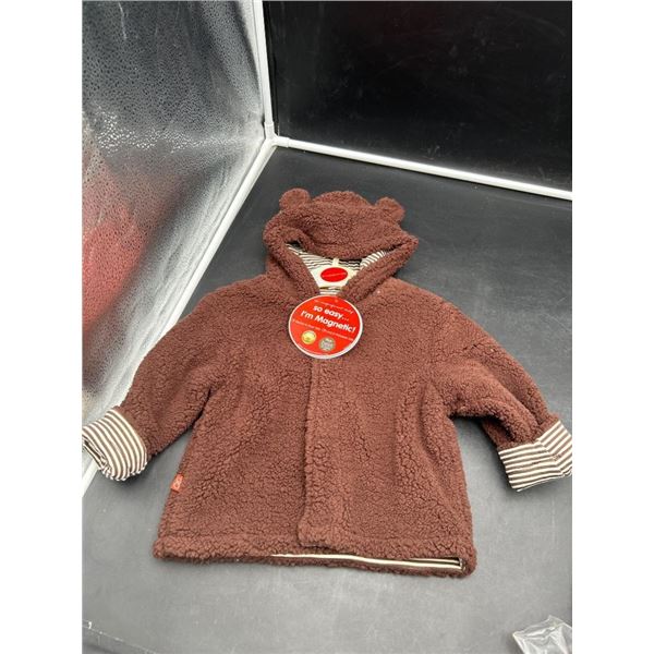 Magnificent Baby Magnetic Closure Brown Toddler Jacket, Size 18M-24M
