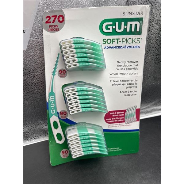 Sunstar GUM Soft-Picks Advanced Dental Picks, 270 Pieces