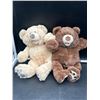 Image 1 : Hi-Fun Plush Toy Bundle for Pets, Brown and Beige, Two Pieces