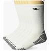 Image 1 : Champion Performance Socks, 8 Pairs, White and Gray, Size 6-12
