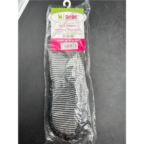 Minene Sock Slippers With Anti-Slip Soles, Size 18×24 Months