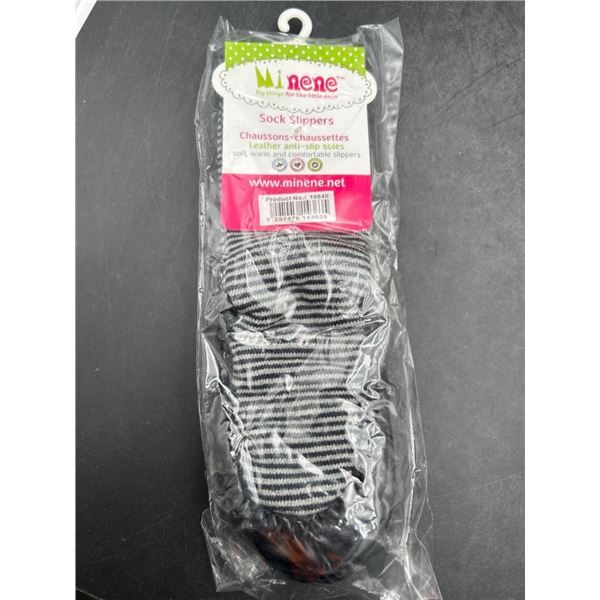 Minene Sock Slippers With  Anti-Slip Soles, Size 12×18 Months