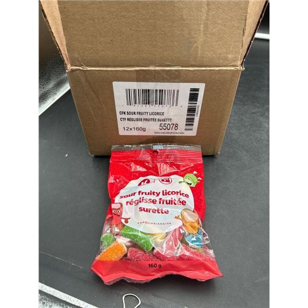 CFK  Sour Fruity Licorice, 160g x 12