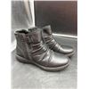 Image 1 : Clarks Women’s Black Ankle Boots, Style 624, Size 9