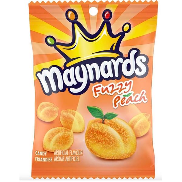 Maynards Fuzzy Peach 154 g x 12 Units
