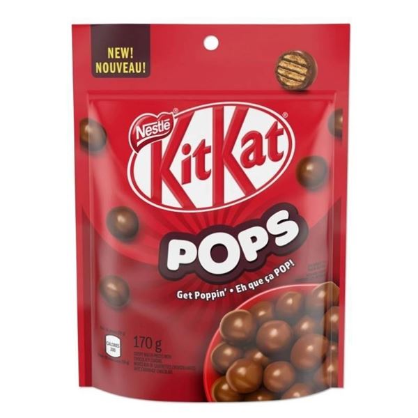 Nestle KitKat Pops Milk Chocolate Treats, 5 Pouches, 170 g Each