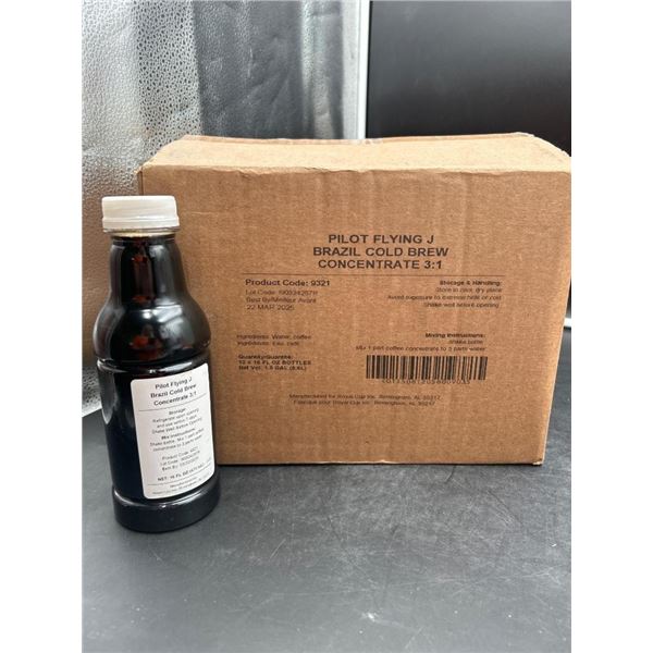 Pilot Flying J Brazil Cold Brew Coffee Concentrate 3:1 – 12 Bottles x 473ml