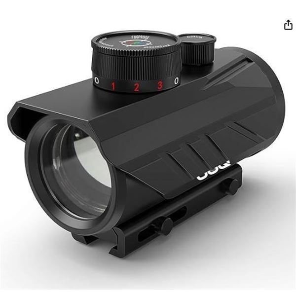 UUQ Tactical 1×30 Red Dot Sight with Adjustable Windage and Elevation for Precision Shooting
