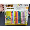 Image 1 : BIC Brite Liner Highlighter Set with Grip, Assorted Colors, 30-Count